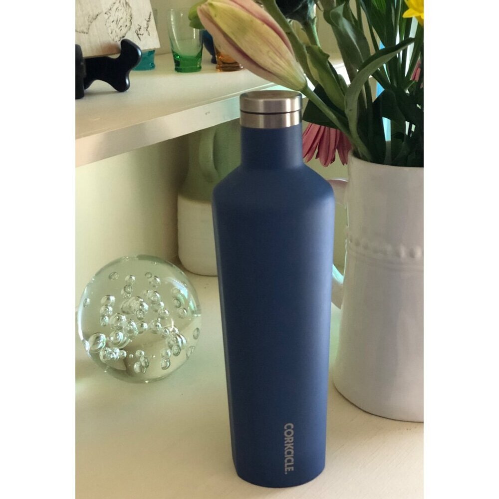 Corkcicle Matte Blue Steel 16oz Canteen
